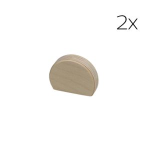 2 X TRÆGREB "SMILE" (NATURLAK)