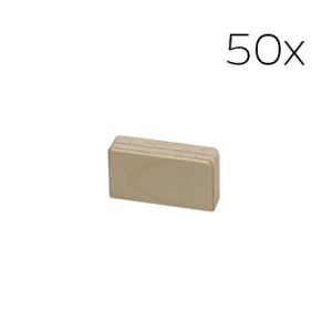 50 X TRÆGREB "SQUARE" (NATURLAK)